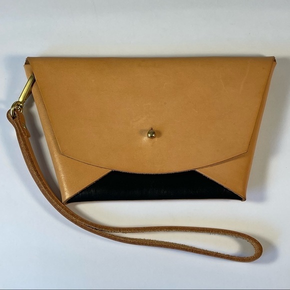 Son of a Sailor Emma Clutch  Tan and black - Picture 1 of 12